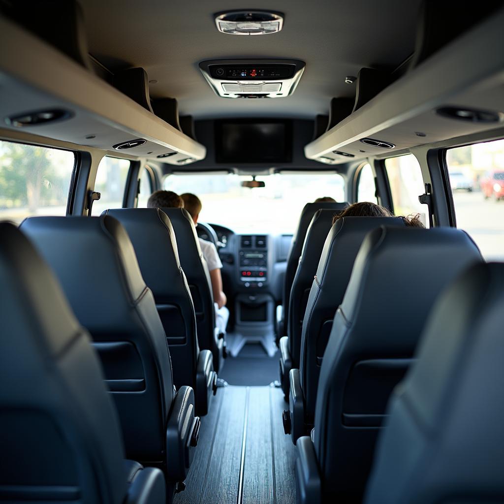 Spacious and Comfortable 14 Seater Car Interior