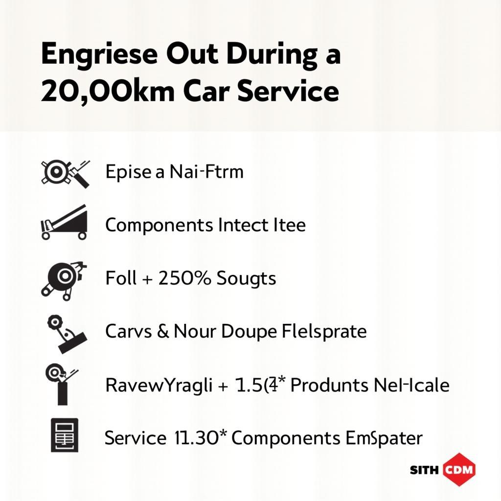 20,000km Car Service Checklist