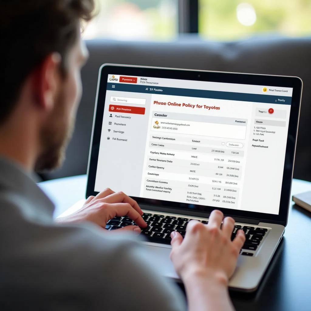 Accessing Toyota Car Insurance Online Portal