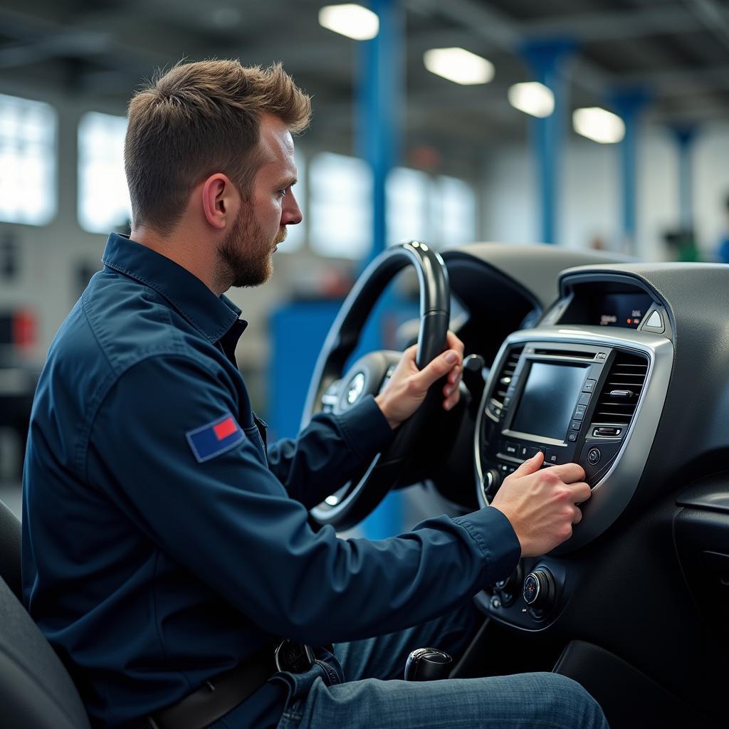 Alpine Car Audio Technician Repairing System