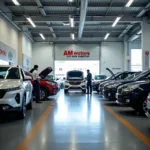 Modern and well-equipped AM Motors car service centre in Perinthalmanna