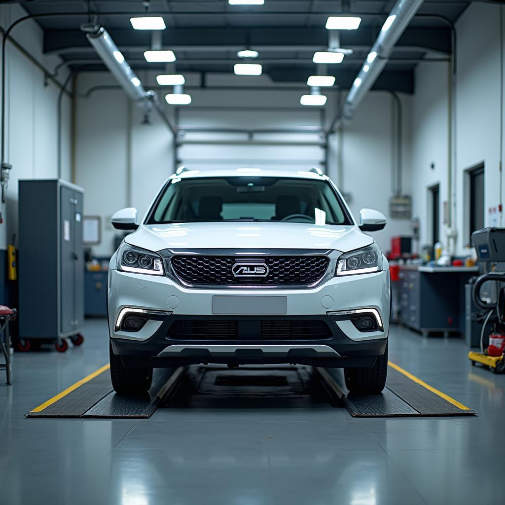  Asus Car Undergoing Service at a Modern Facility in Jhunjhunu