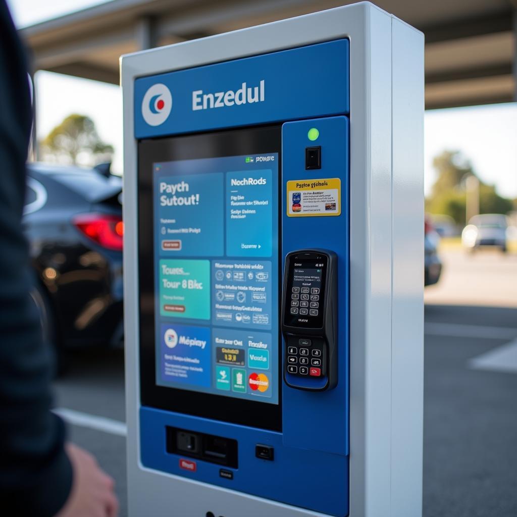 Self-service car wash payment kiosk in Auckland