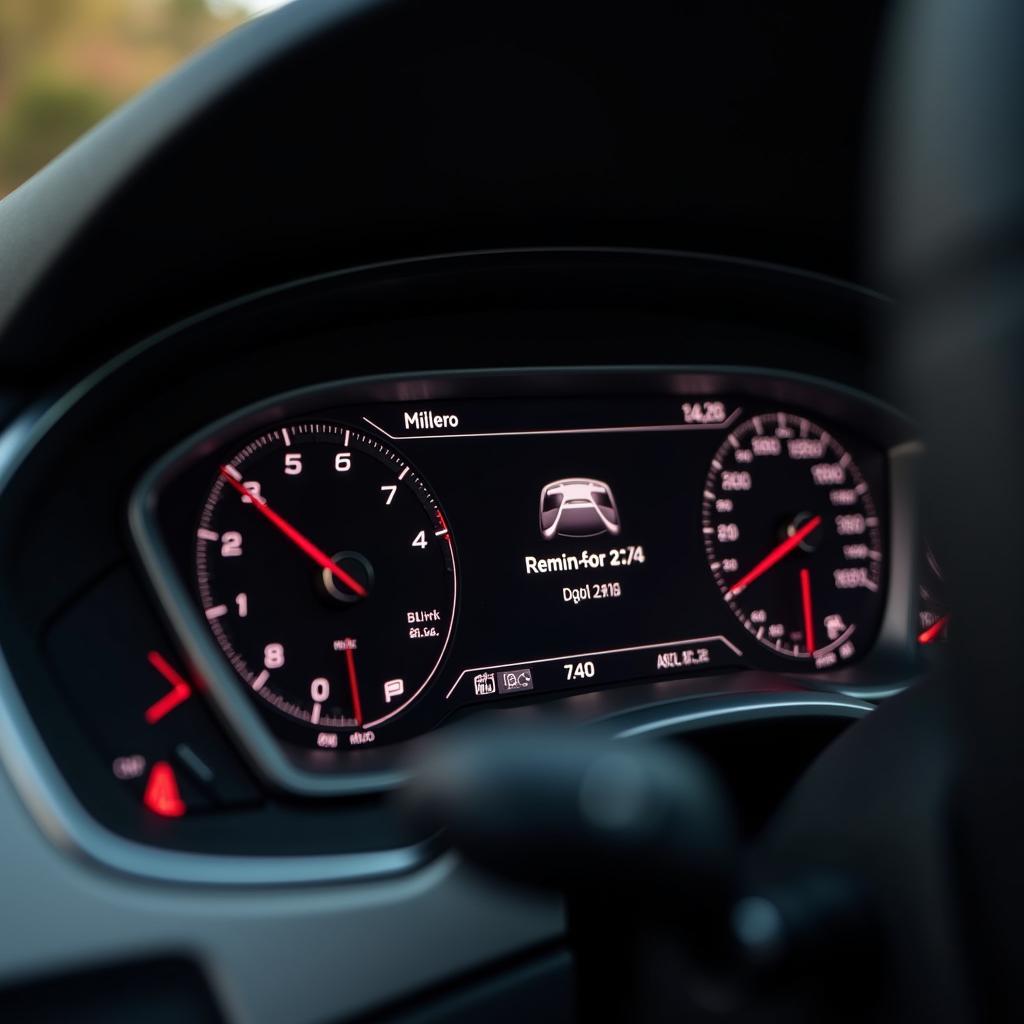 Audi Dashboard Service Reminder