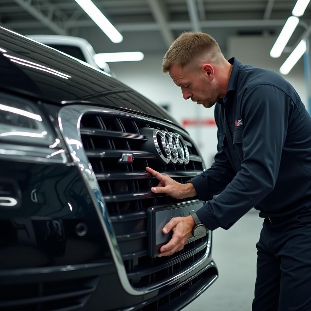 Audi Service Artarmon - Experienced Mechanic Inspecting a Car