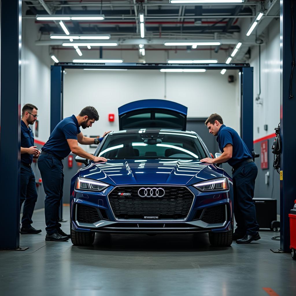 Audi Technicians at Work