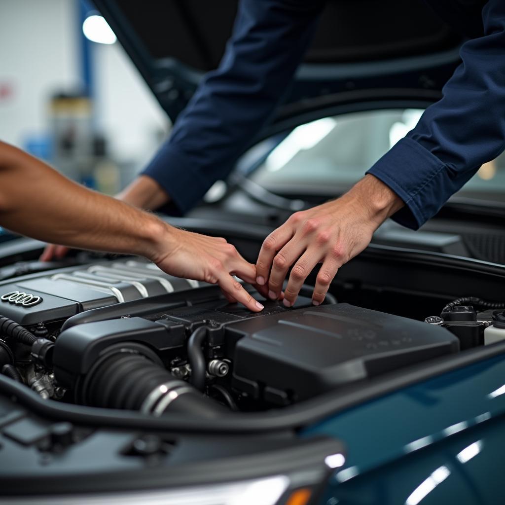 Audi Engine Bay Inspection