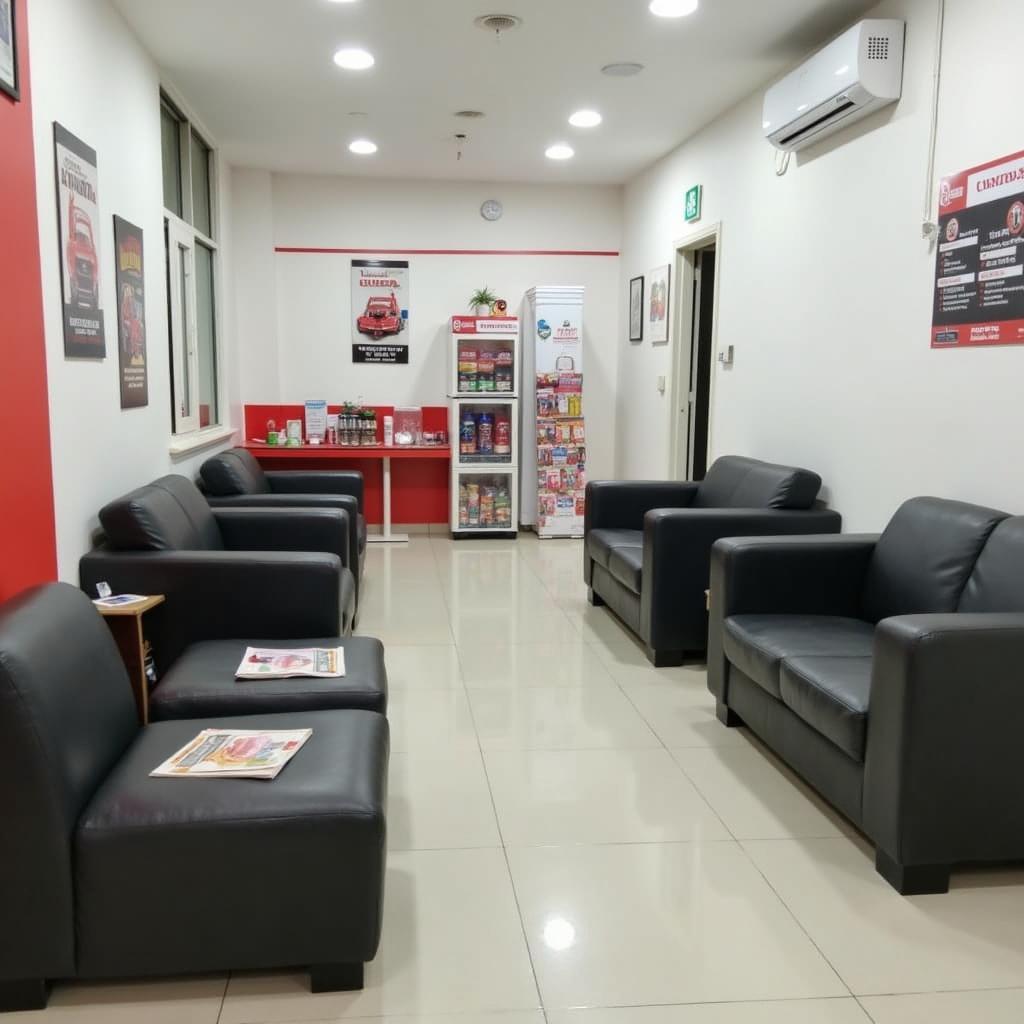 Comfortable Customer Waiting Area at an Authorized Honda Service Centre in Jamshedpur