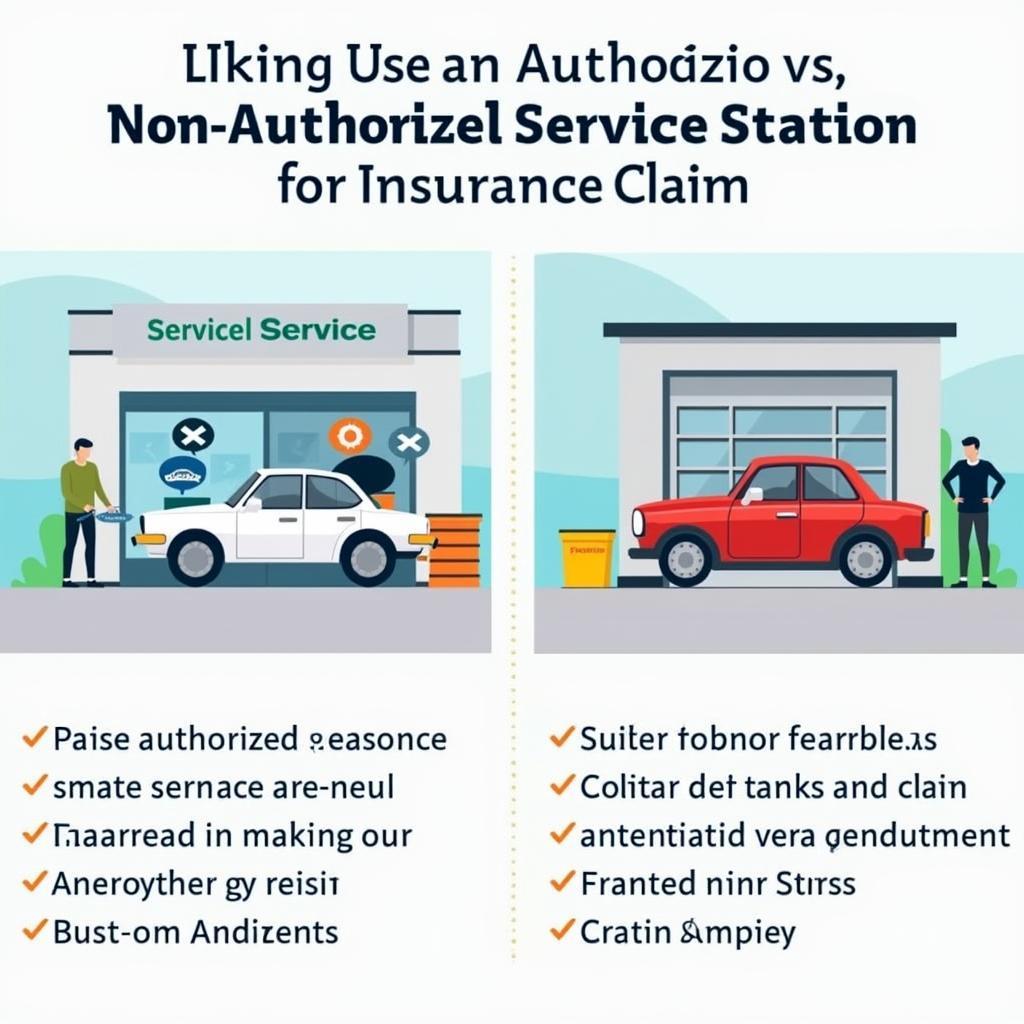 Authorized vs Non-Authorized Service Stations for Insurance Claims