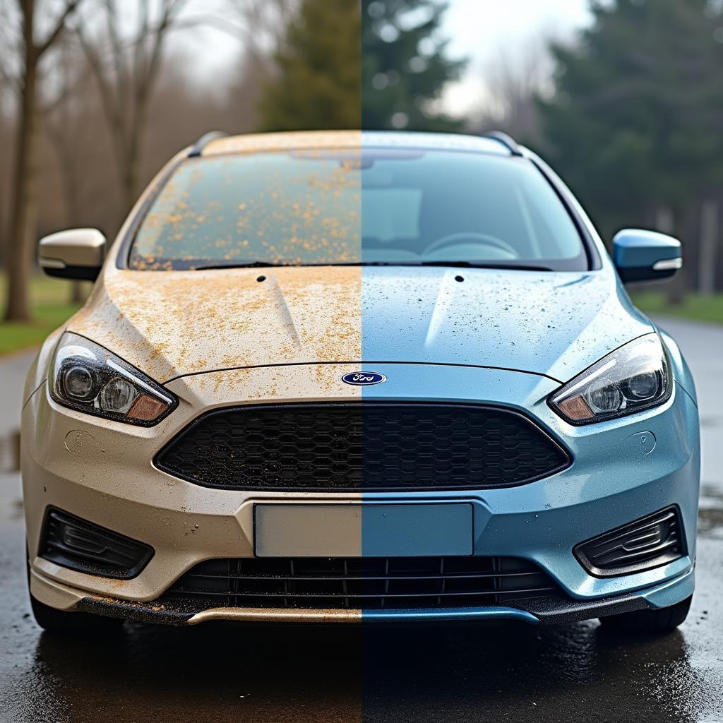 Dramatic Before-and-After Car Wash Transformation