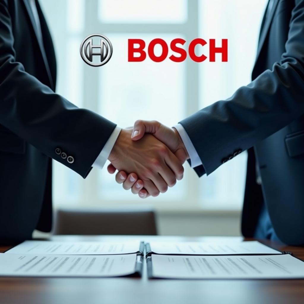 Bosch Car Service Franchise Agreement Signing