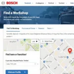 Using the Bosch Car Service Website Locator