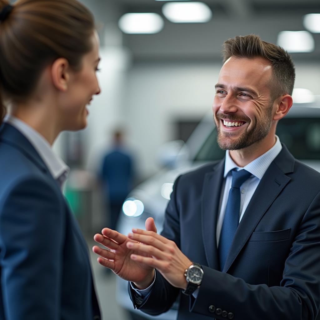 Positive Customer Interaction at a Service Centre