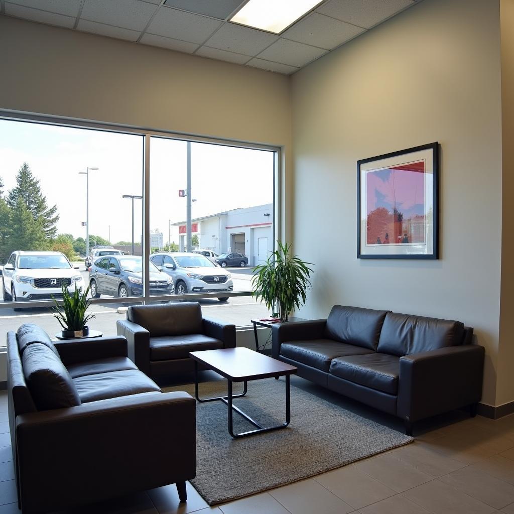 Comfortable Customer Waiting Area at Capital Honda