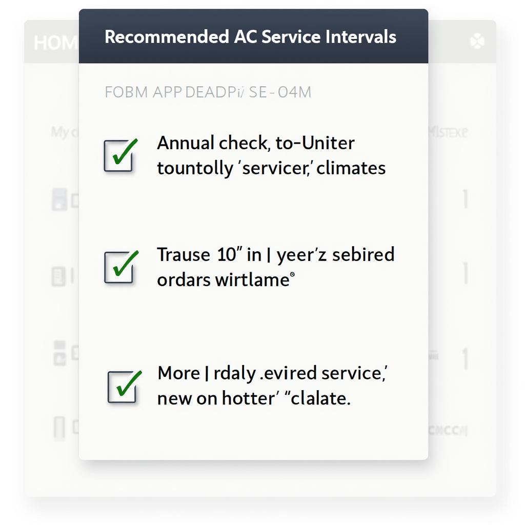 Car AC Service Frequency