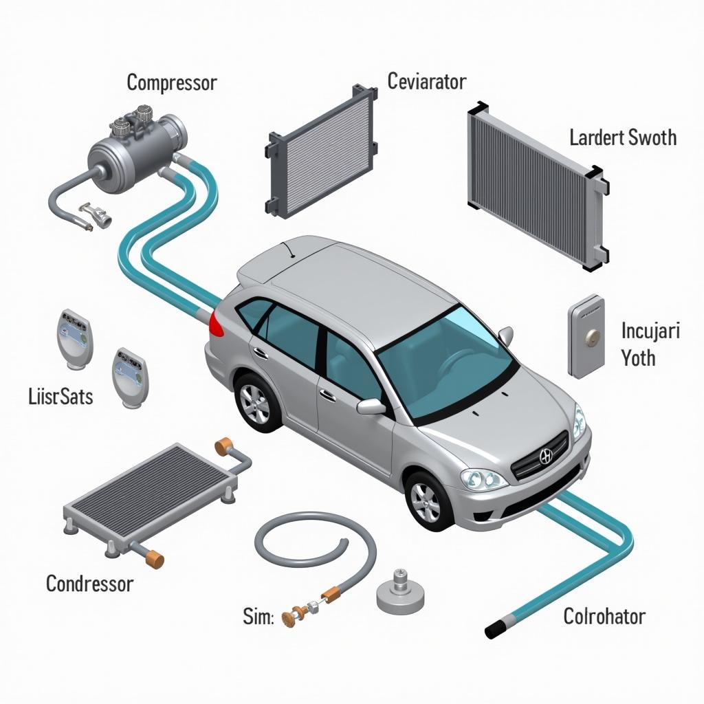 Car AC System Components