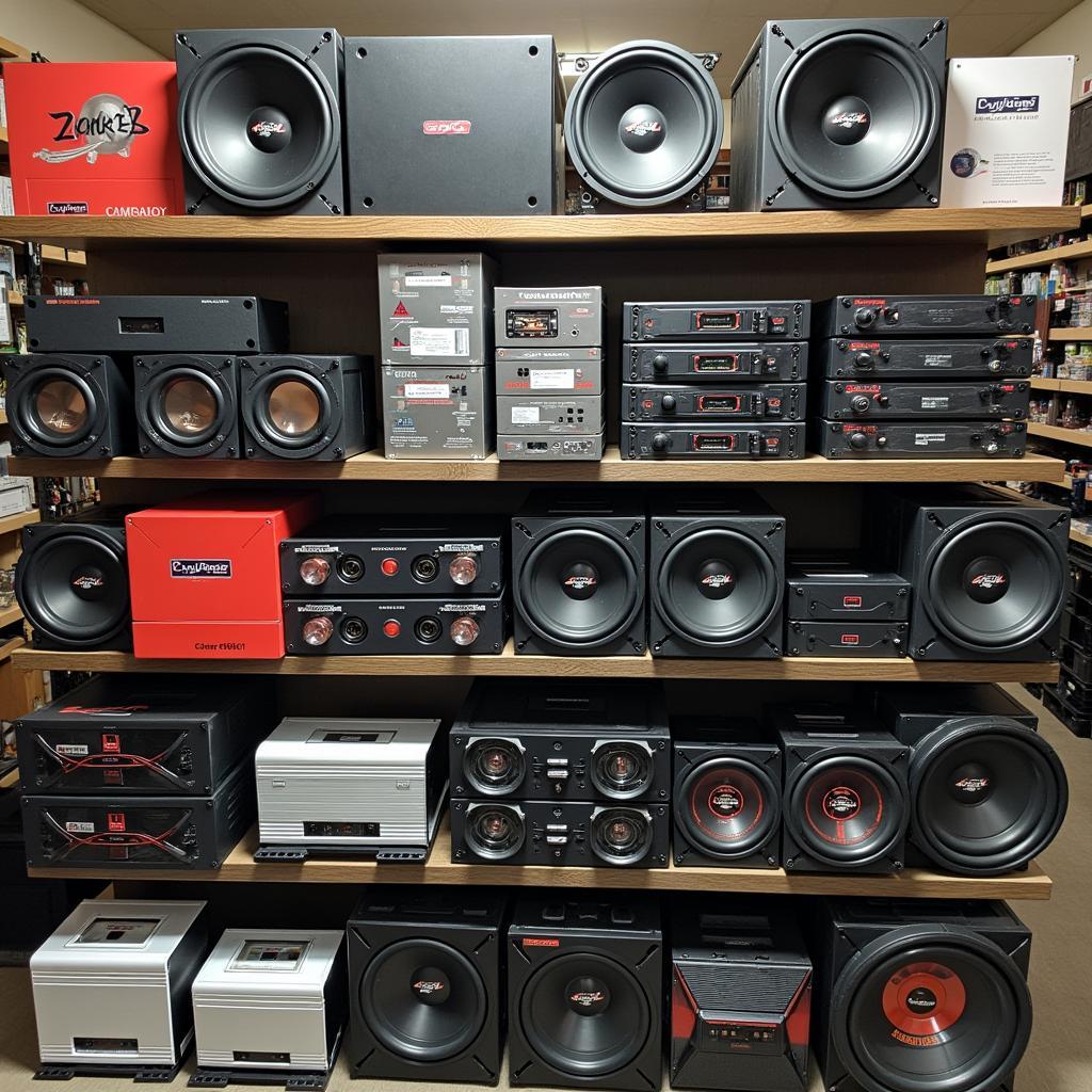 Car Audio Shop Display