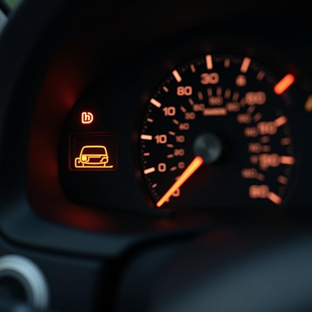 Car Dashboard Oil Warning Light