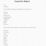 Car Inspection Report