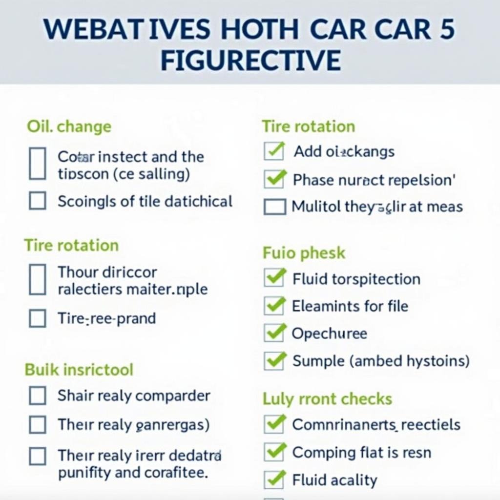 Car Maintenance Checklist