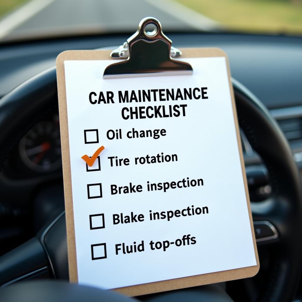 Car Maintenance Checklist