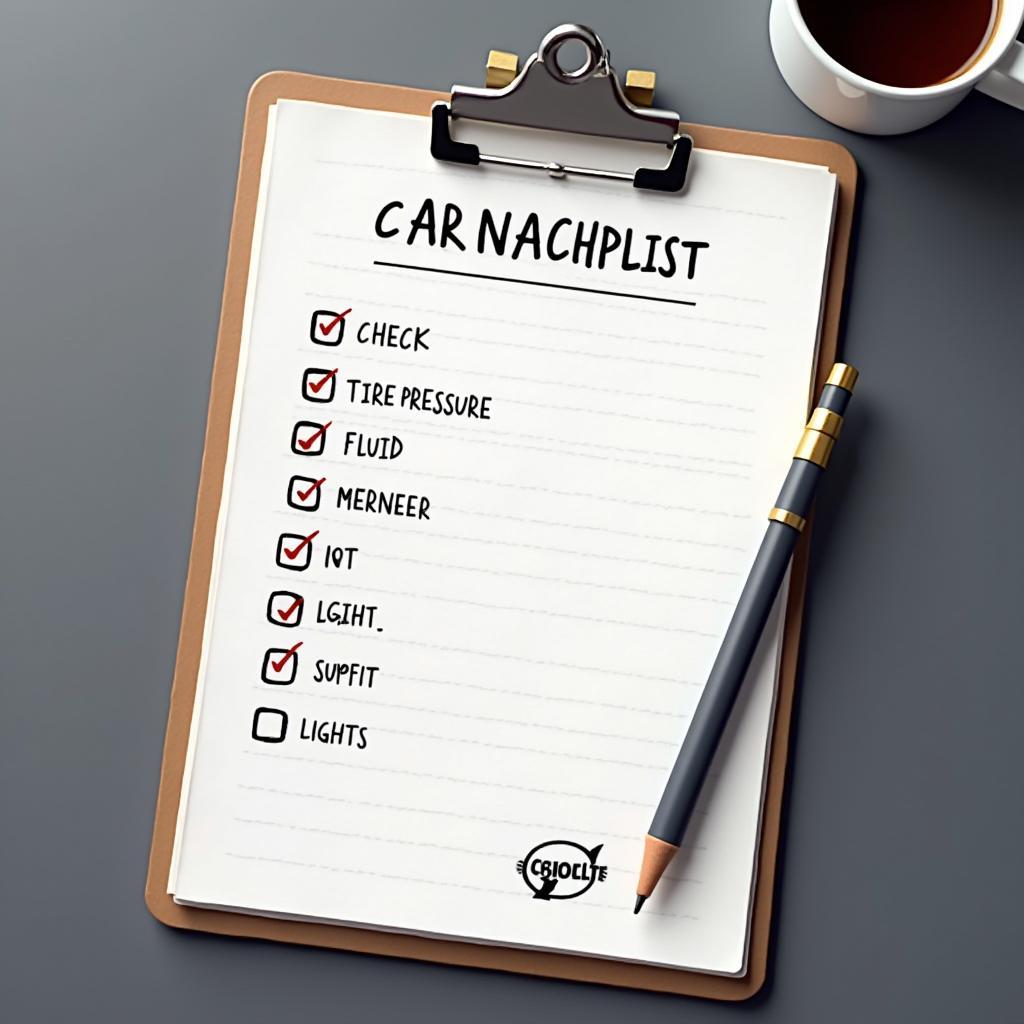 Car Maintenance Checklist Sonipat