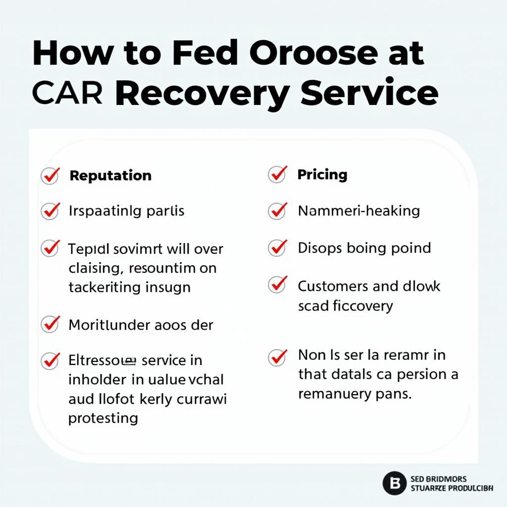 Essential Checklist for Hiring a Car Recovery Service