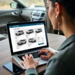 Online car rental booking platform