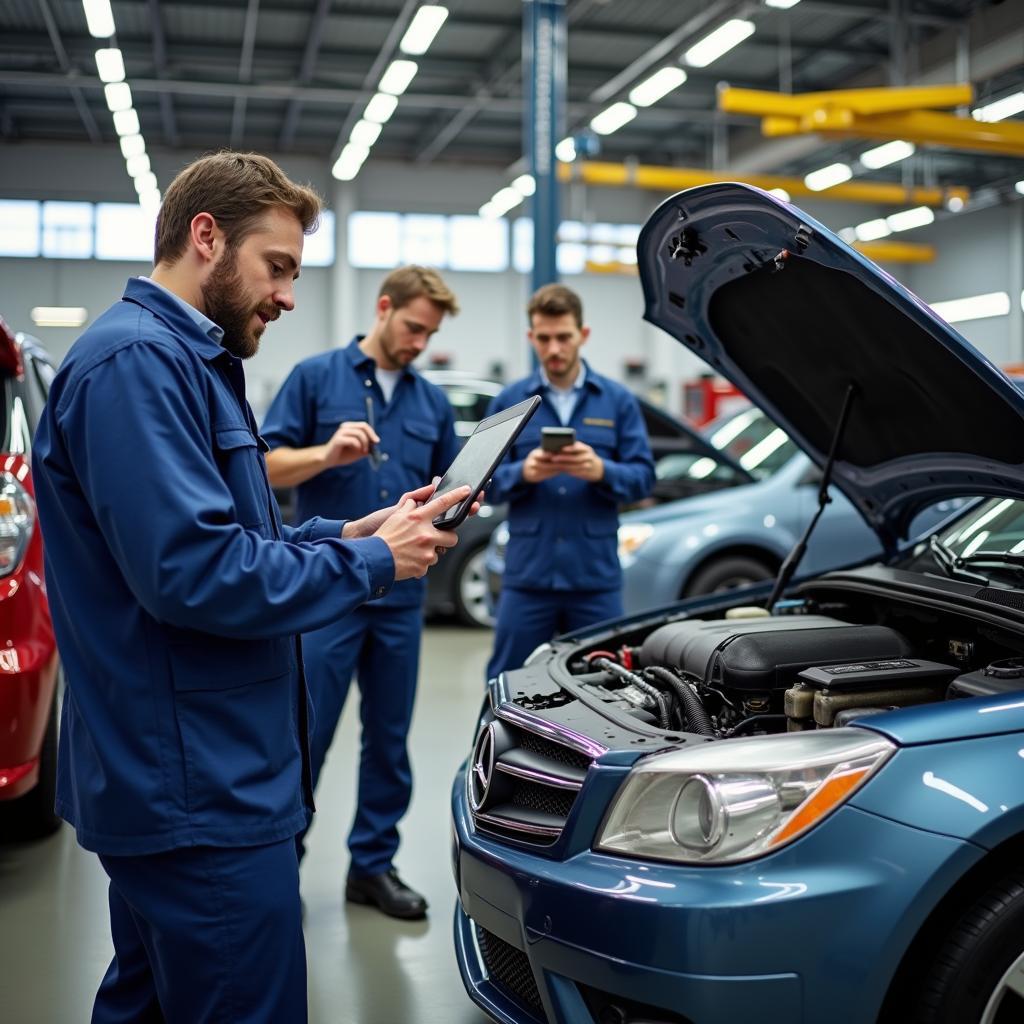 Car Repair Garage Interior