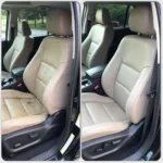 Car Seat Before & After Cleaning Manchester