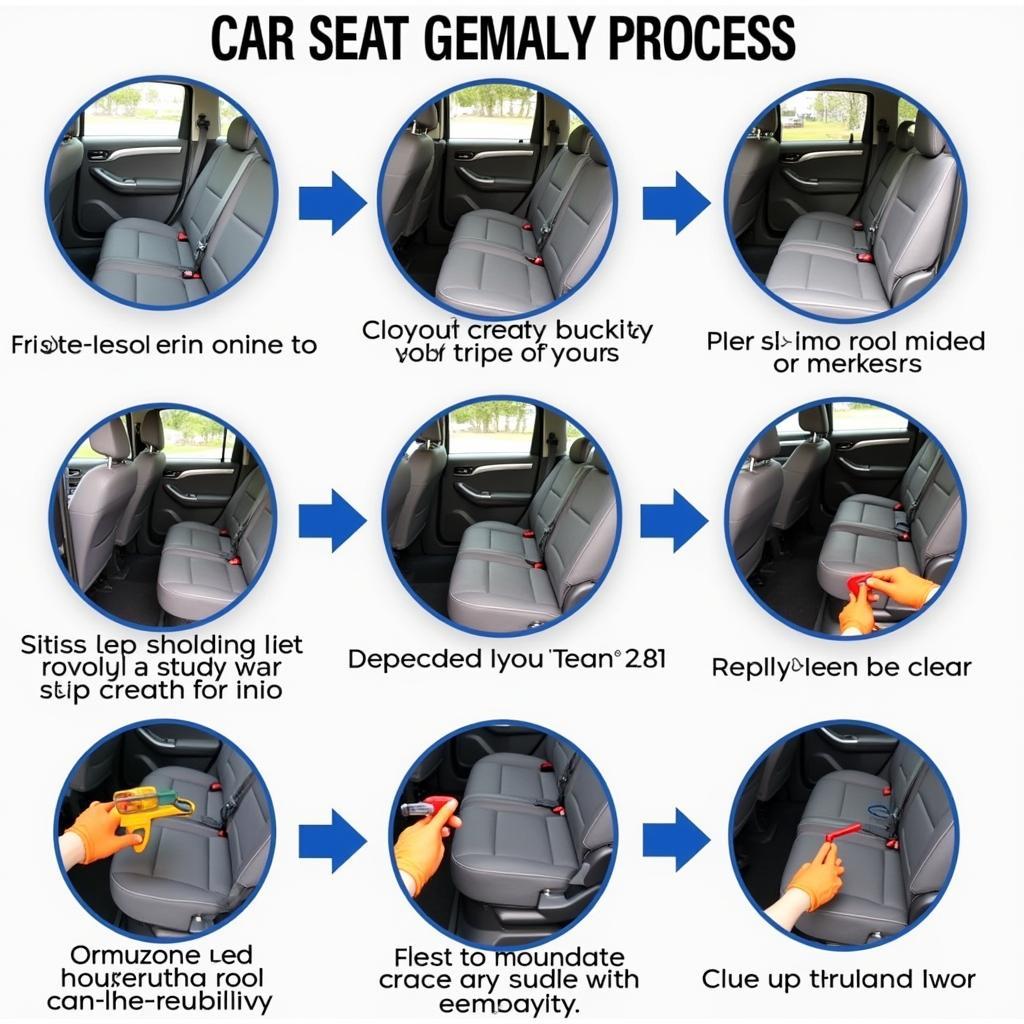 Professional Car Seat Cleaning Process in Action