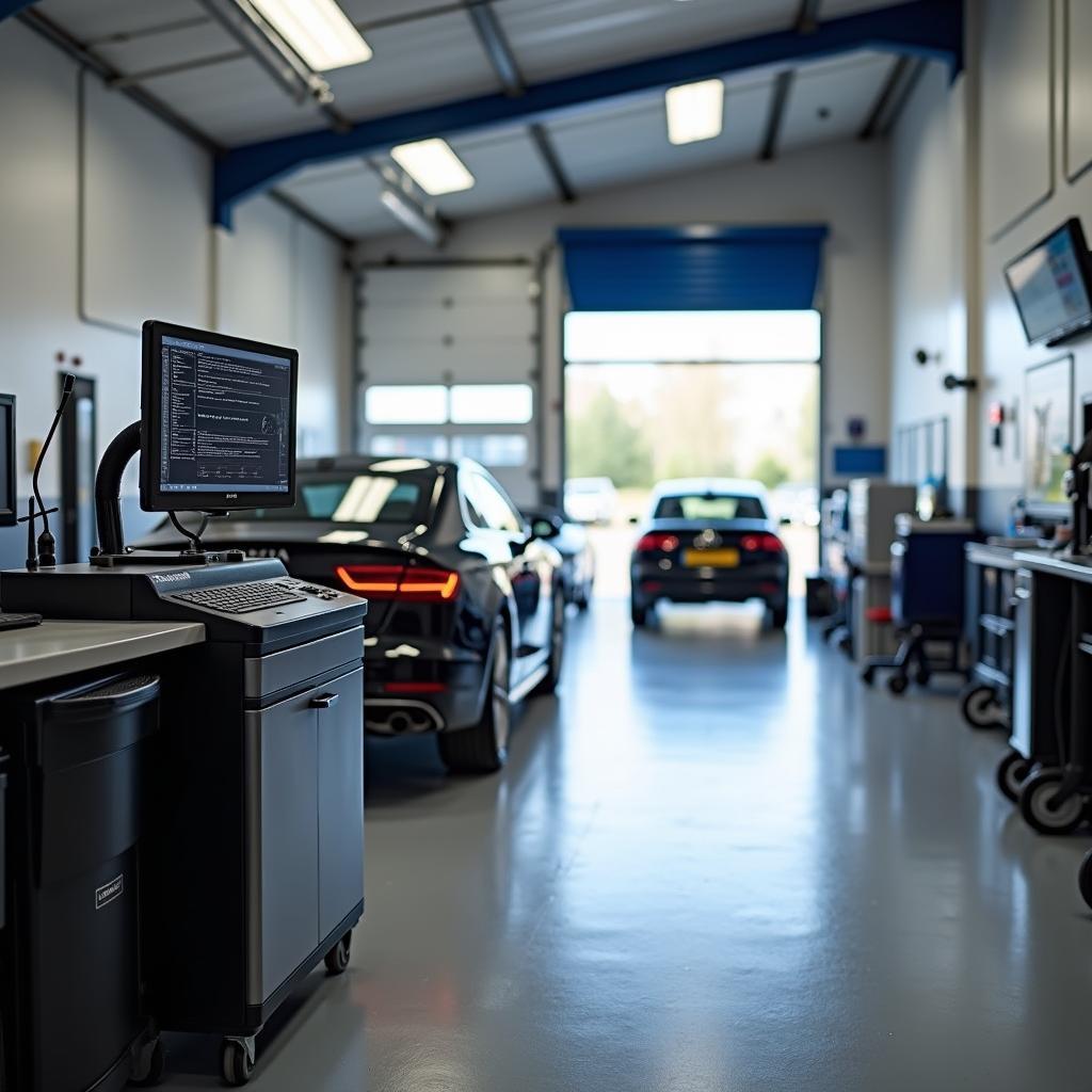 Modern Car Service Garage in Abergavenny