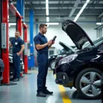 Car Service Center Equipment Setup