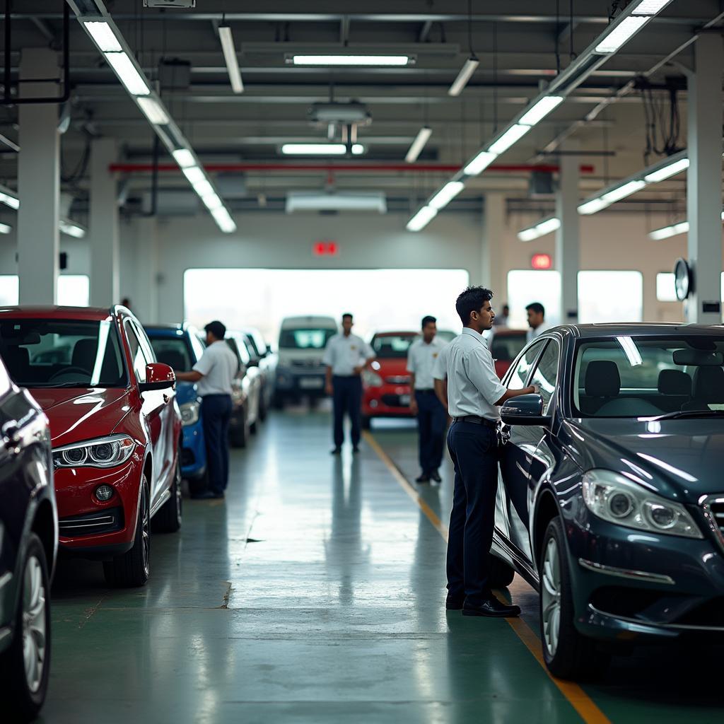 Modern Car Service Center in India