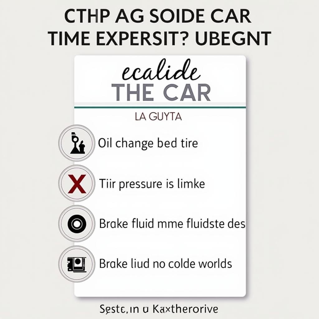 Car service checklist