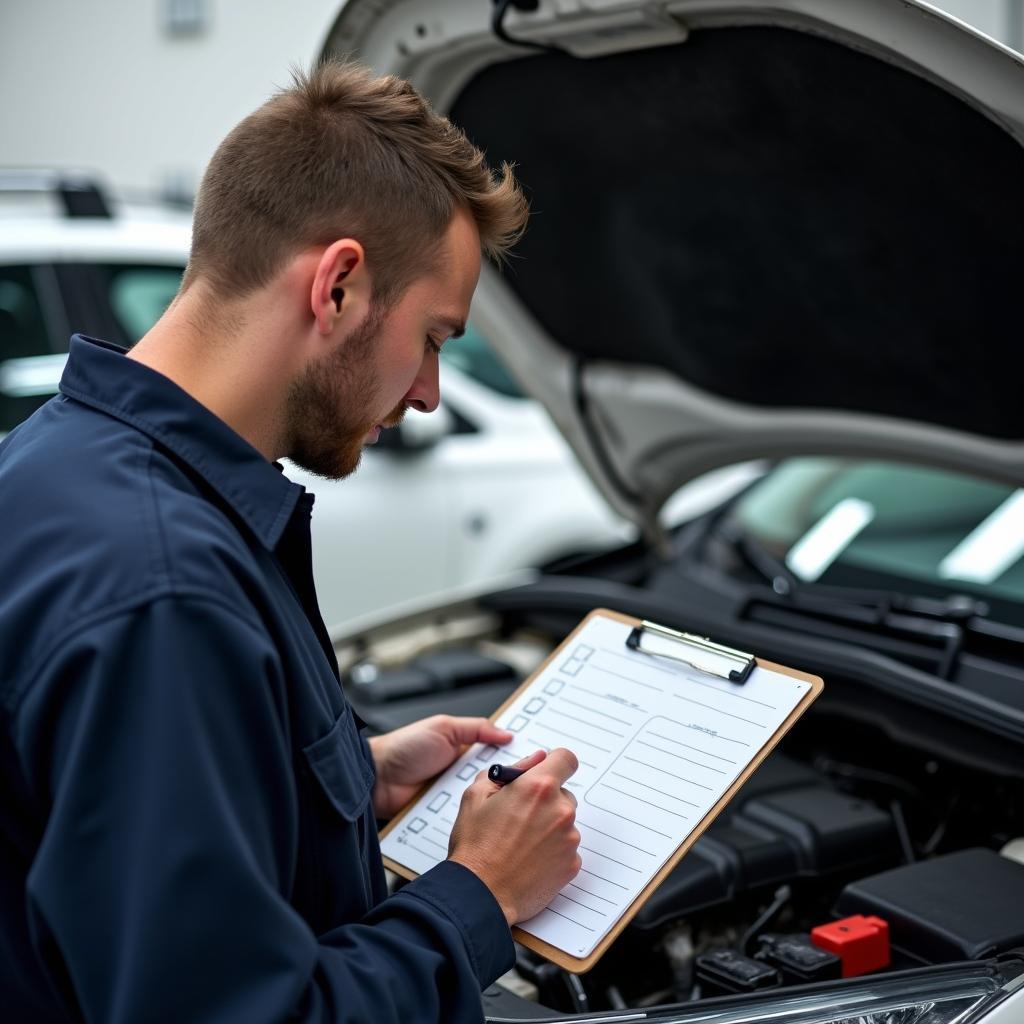 Car Service Checklist Items