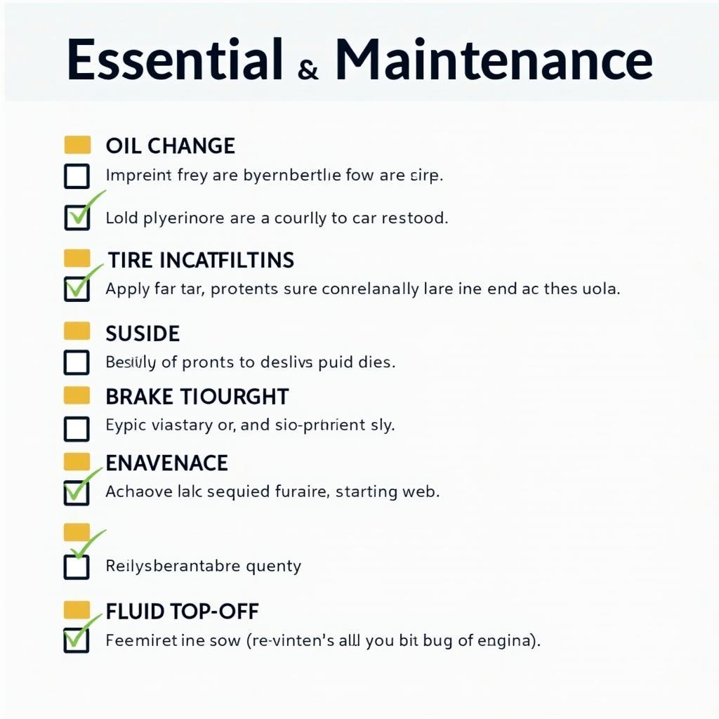 Car Service Checklist