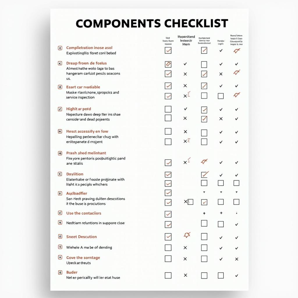 Car Service Checklist