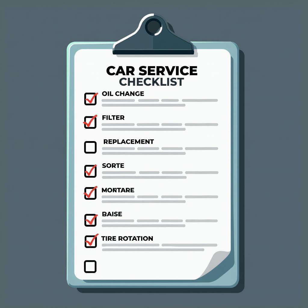 Car Service Checklist for New Cars