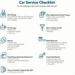 Car Service Checklist