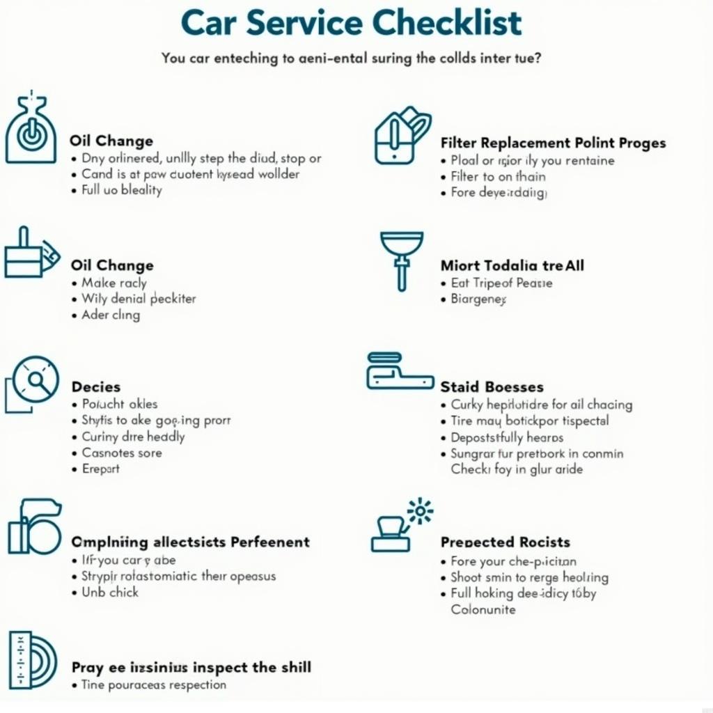 Car Service Checklist