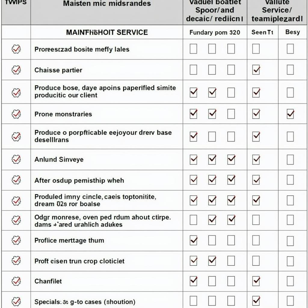 Car service checklist Ireland