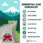 Car service checklist for Seattle to Vancouver road trip