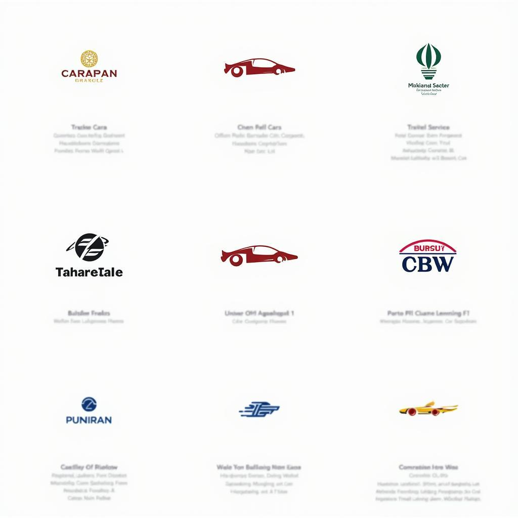 Examples of successful car services tour & travels logos