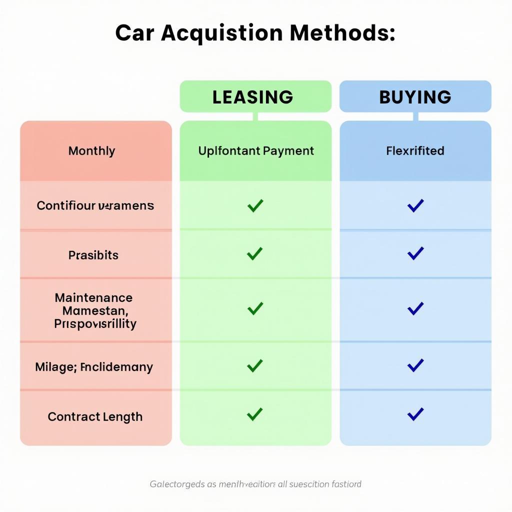 Comparing Car Subscription, Leasing and Buying Options