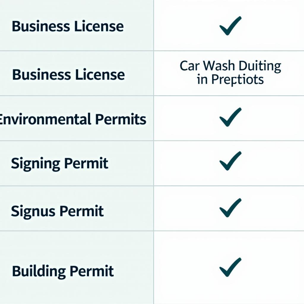 Car Wash Business Permits