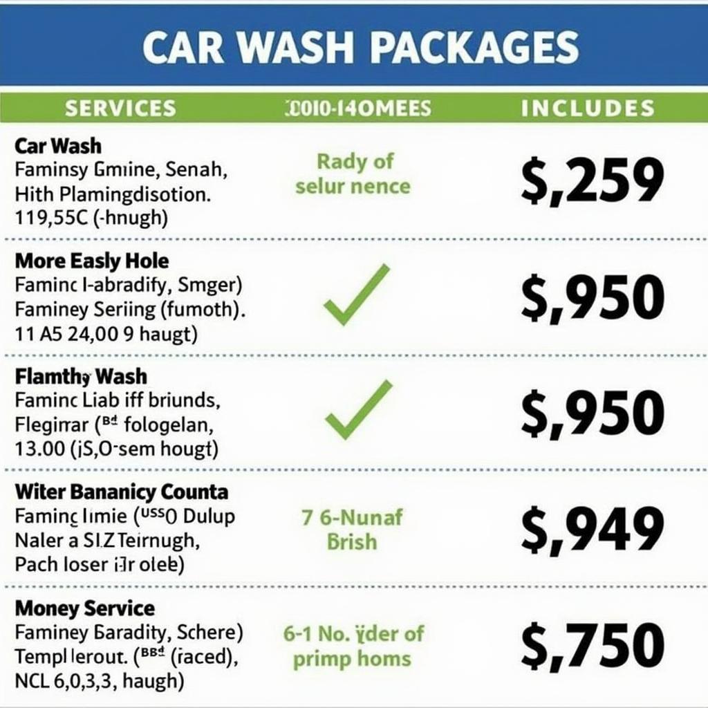 Car Wash Packages