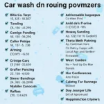 Car Wash Services List in Pune