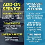 Car Wash Service Add-ons