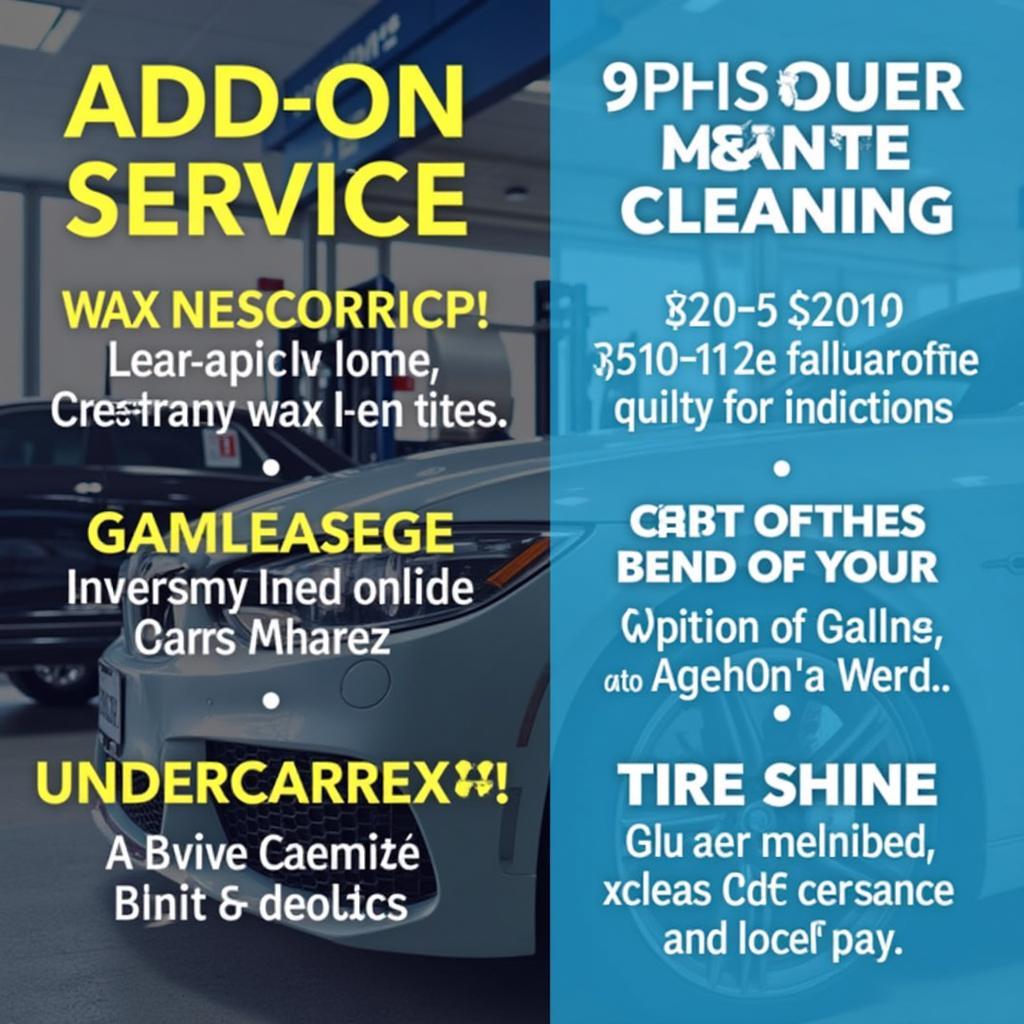 Car Wash Service Add-ons